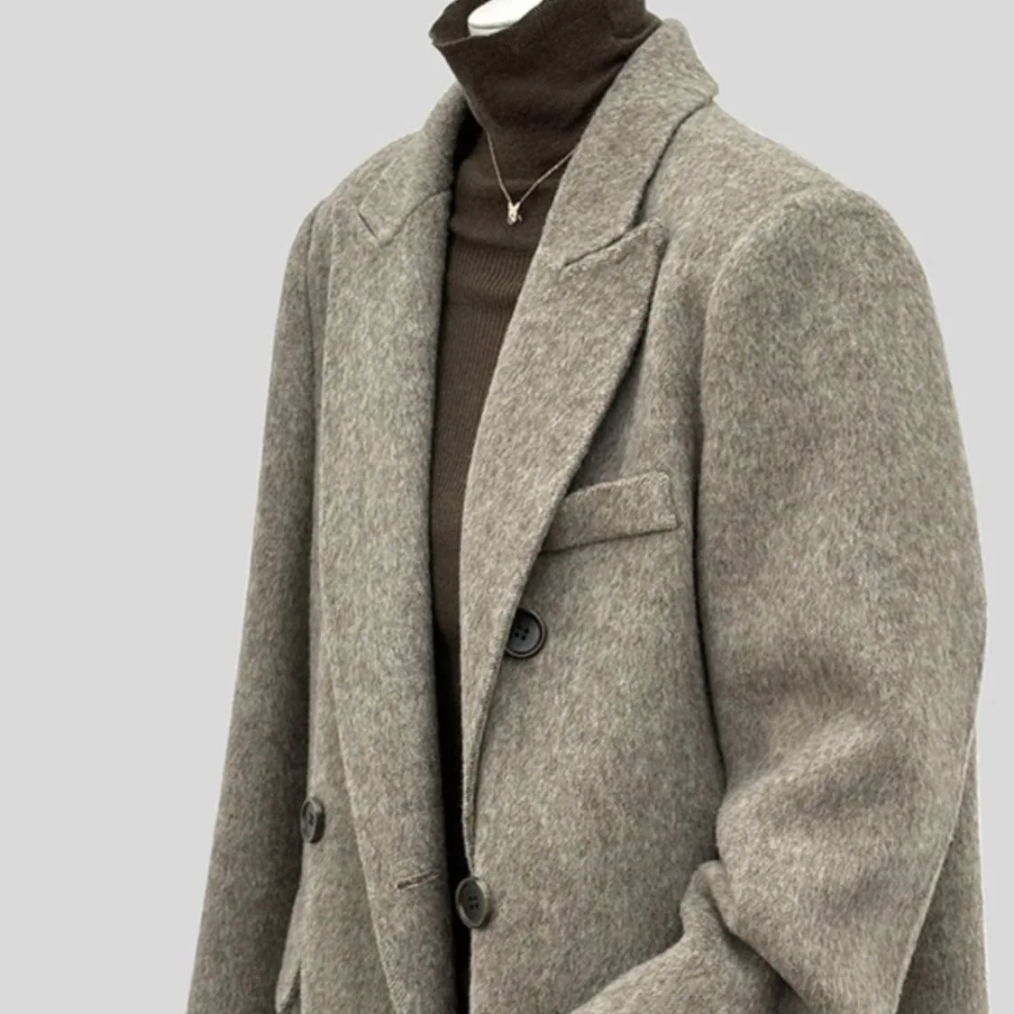 manteau de costume court en laine pour femme, grande taille, nouvelle mode automne hiver 2021, petite taille, élégant, nouvelle collection, boutonné, style décontracté