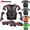 Armure de Moto pour enfants, gilet de Protection, veste d&rsquo;armure corporelle de Motocross, armures de Protection, genouillères d&rsquo;équitation, armure complète pour enfants