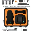 pour dji air 3 rc 2/rc n2 boîte de rangement coque rigide valise étanche étui de transport pour dji air 3 rc drone accessoires