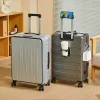 boîte à bagages avec cadre et poignée en aluminium, adaptée aux voyages, bagage à main de 20 à 24 pouces, disponible en différentes couleurs