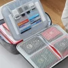 organisateur de documents porte documents 3 couches porte documents hommes femmes sac couverture sac à main passeport maison coffre fort fonctionnel fichier mallette de rangement