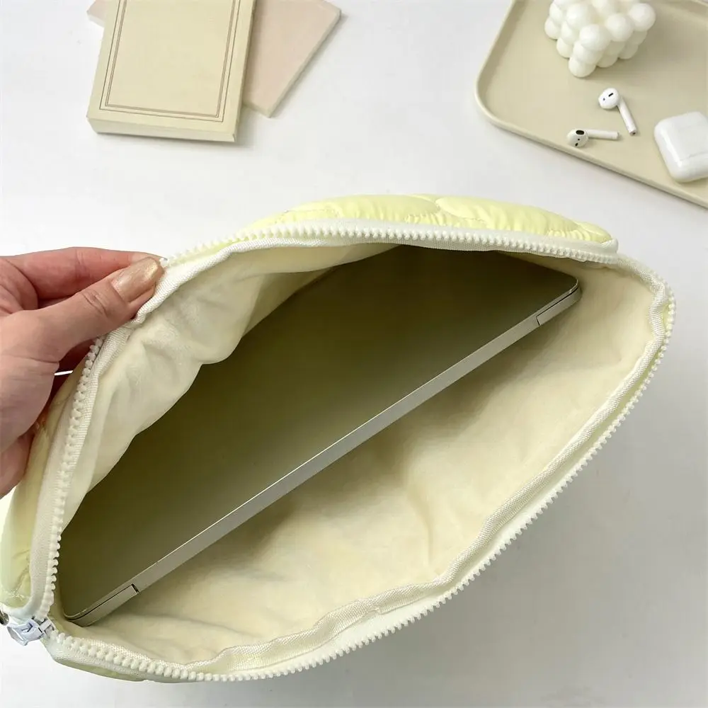 sac souple pour ordinateur portable de style coréen, sac d'ordinateur portable cloud, rembourré, léger, étui de protection pour tablette, bureau