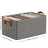 organisateur de valise sans couvercle, panier de rangement pliable avec poignée, boîte de rangement de bureau pour chambre à coucher, dortoir, 1 pièce