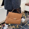 sac à aisselles décontracté à la mode, nouveau style élégant, sac à bandoulière tendance, tempérament simple de couleur unie, sac à main