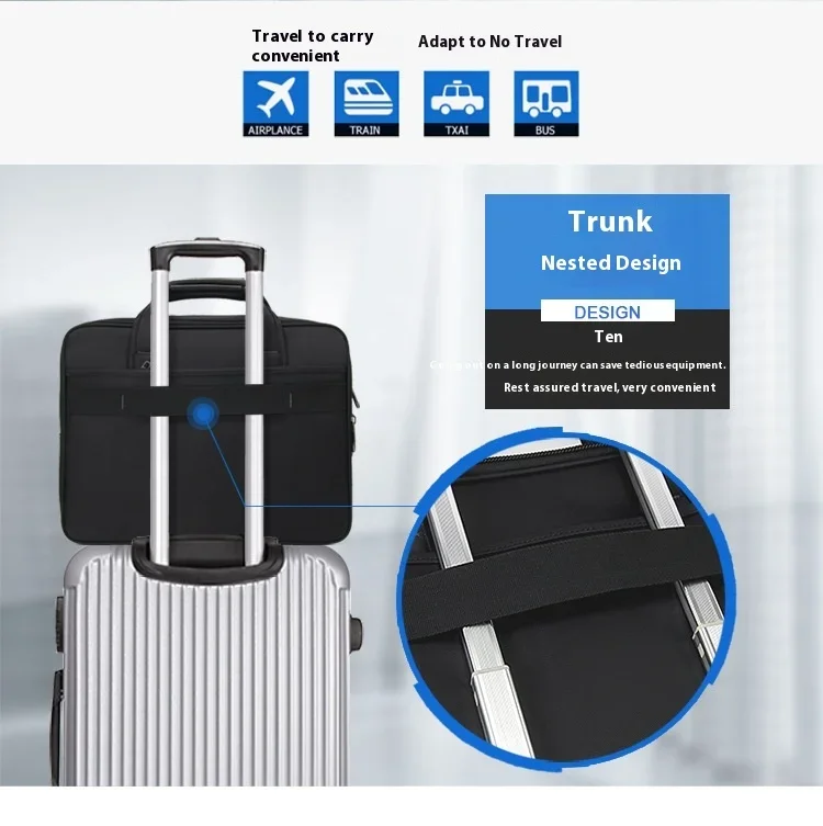 sac à main en toile de grande capacité pour homme, sacoche d'affaires, pour ordinateur portable, 14, 15.6, 17 pouces, 19