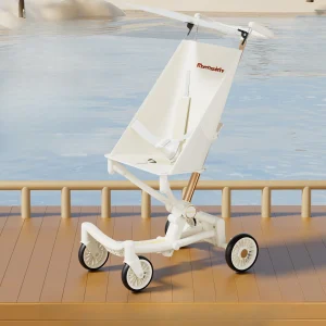Poussette de Poche Légère et Facile à Transporter pour Bébé, Simple et Pliable, Voiture de Voyage à Quatre Roues