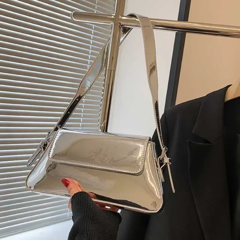 sacs à main de luxe de styliste pour femmes, sac à aisselles laser, marque initiée, argent chic, poignée supérieure, fourre tout