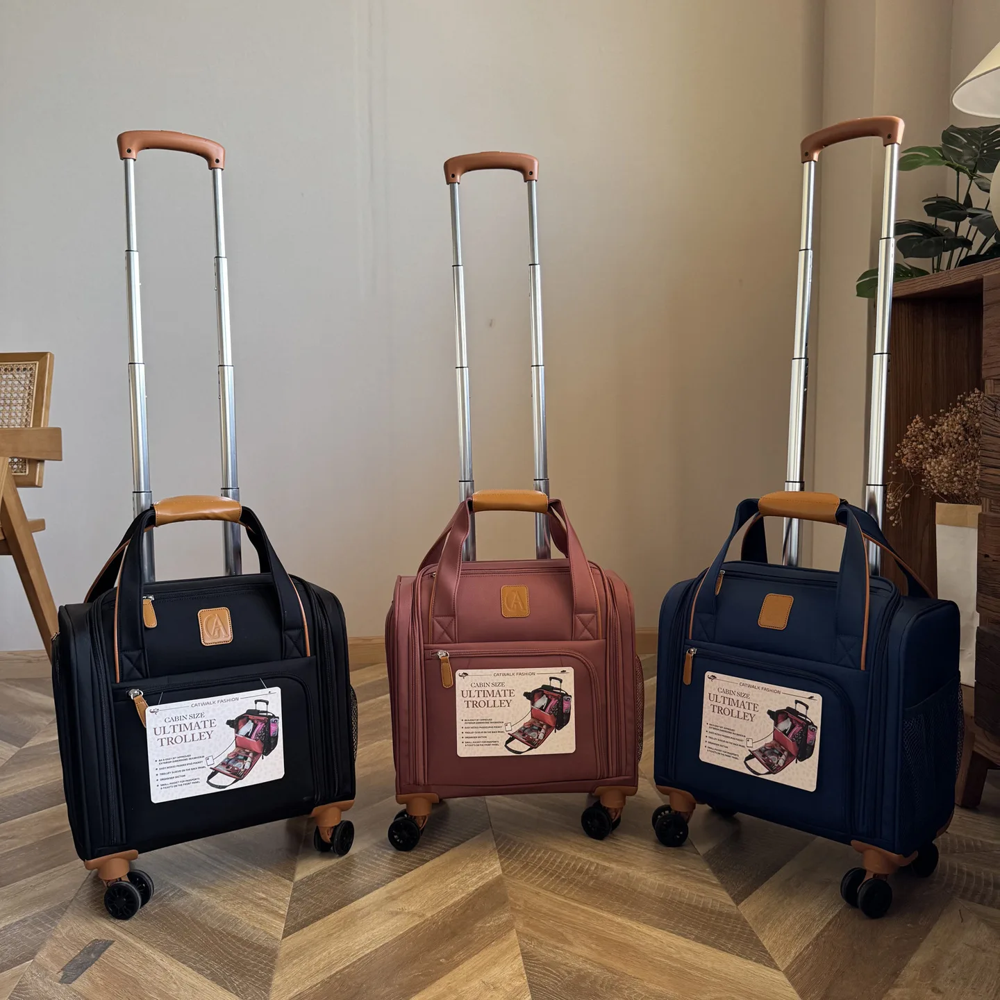 bagage d'embarquement ultra léger et silencieux de 16 pouces, roues universelles, bagage d'ordinateur, valise de voyage étanche
