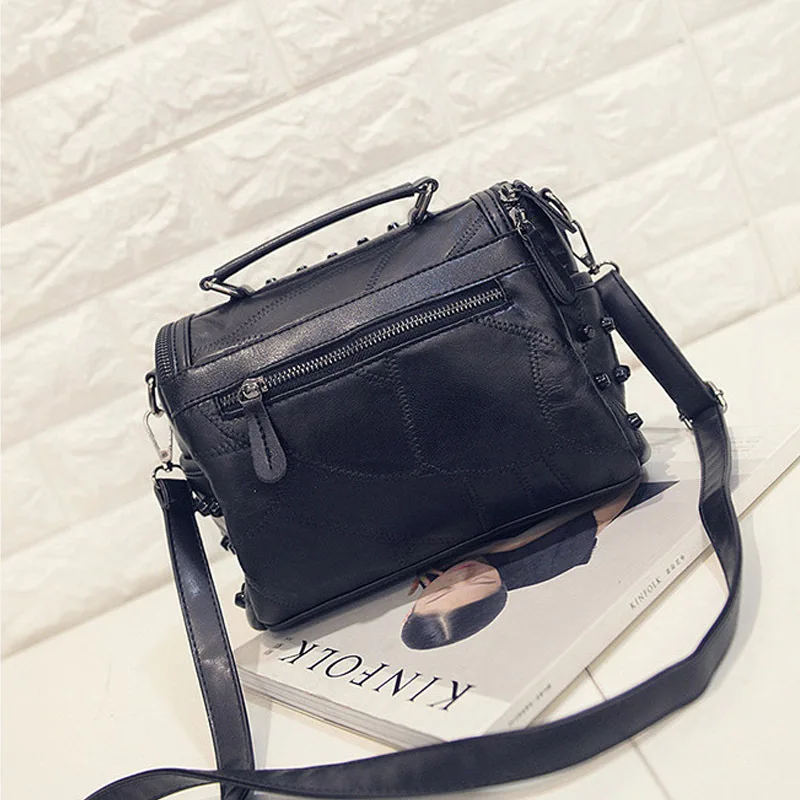 sac de luxe en cuir véritable pour femmes, sacoches en peau de mouton, sacs à main de marques célèbres de styliste, sac à bandoulière
