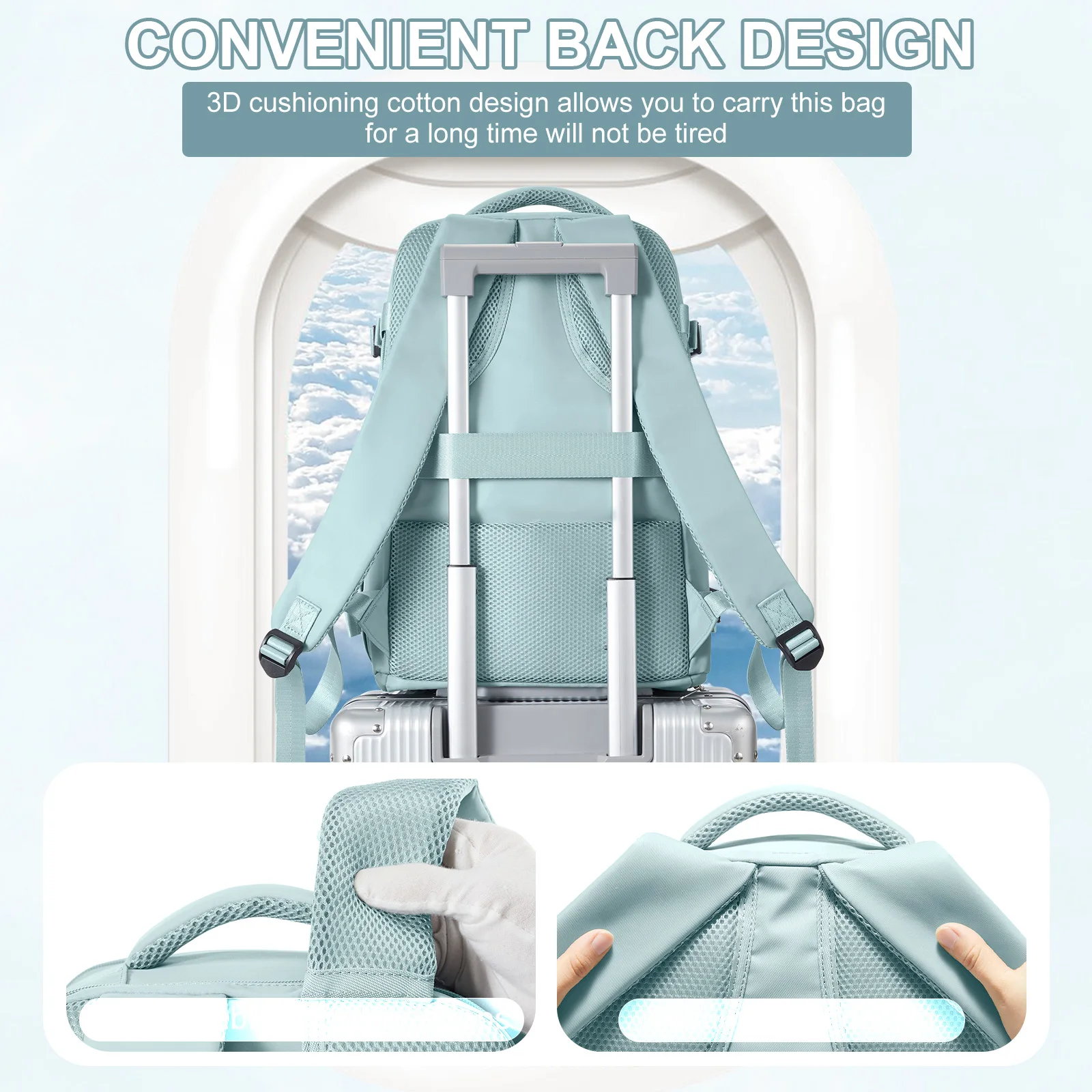 femmes hommes bagages à main sac à dos affaires collège ordinateur portable voyage sac à dos étanche à transporter mochila viaje cabina avion 40x20x25