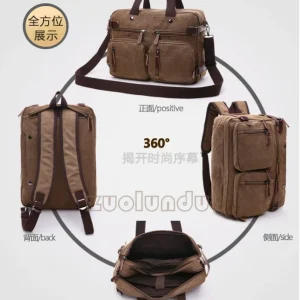 Sacs de voyage en toile pour hommes, étui à bombes, valise classique, messager initié, fourre-tout, grands sacs à main d’affaires décontractés, poche pour ordinateur portable Sacs de voyage en toile pour hommes, étui à bombes, valise classique, messager initié, fourre-tout, grands sacs à main d’affaires décontractés, poche pour ordinateur portable