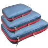 cubes d'emballage de compression pour vêtements, sac de rangement de voyage, valise, ensemble d'évaluation de bagages, sous vêtements, chaussures, outils d'organisation à domicile