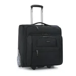 Valises de voyage de 19 pouces, bagages roulants, sac pour ordinateur portable d’embarquement d&rsquo;affaires, boîtier de chariot en tissu Oxford avec grandes roues, bagage à main