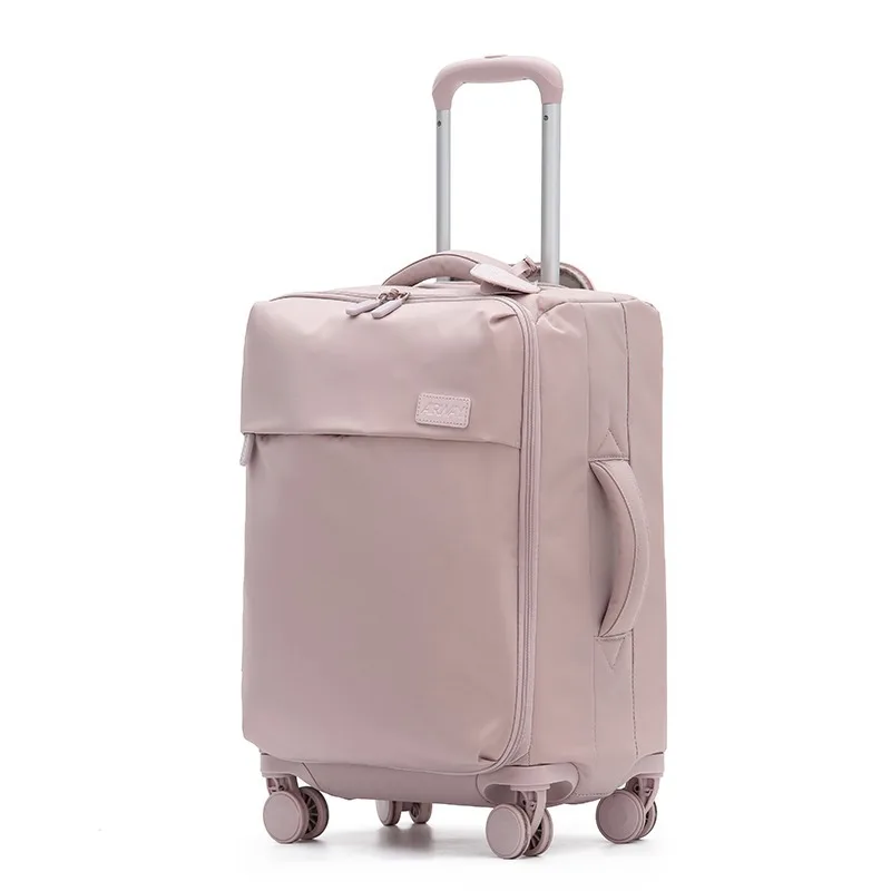 ensembles de bagages valise en tissu oxford imperméable ultra léger valise à main valise à roulettes pivotante maleta cabina
