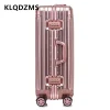 klqdzms valise de cabine boîte d'embarquement en alliage d'aluminium et de magnésium 20 "24" 26 "29 pouces boîtier de chariot de grande capacité bagage d'affaires