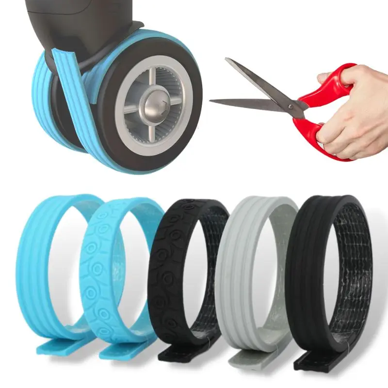 protecteur de roues de bagages en silicone, 8/4 pièces, roulettes, chaussures, valise, étui de protection avec roues silencieuses, accessoires de couverture de protection