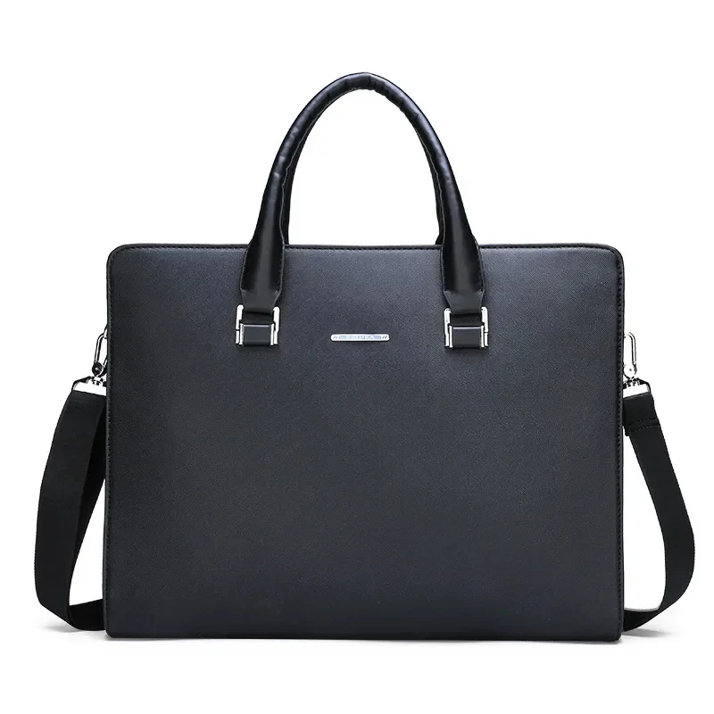 porte documents en cuir pu pour hommes, sac d'executives de styliste pour bureau d'affaires, épaule carrée latérale, sacoche a4, valise
