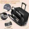 valise d'affaires à roulettes de grande capacité, bagage à main de voyage, sac à roulettes, taille de cabine, 18 po, nouveau, 2024