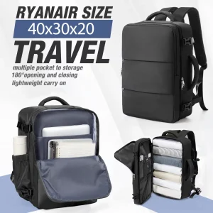 Ryanair 40x30x20 sac de cabine à bagages, 40x30x20 sac hommes femmes 15.6 pouces pochette d&rsquo;ordinateur sac à dos de voyage d&rsquo;affaires, sac à dos d&rsquo;école universitaire