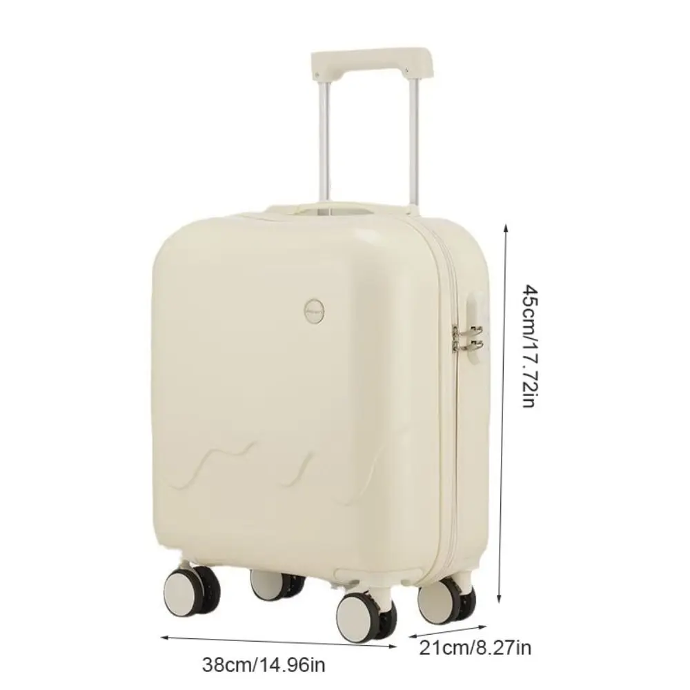 Étui d'embarquement carré pour crème glacée de 18 pouces, bagage de voyage, valise de cabine, sac à bagages roulant, porte gobelet