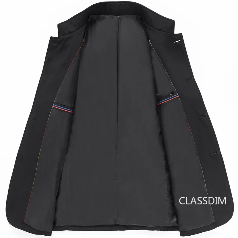hommes blazers costumes vestes col montant affaires costumes décontractés manteaux mâle slim fit blazers vestes blazers manteaux taille 4xl