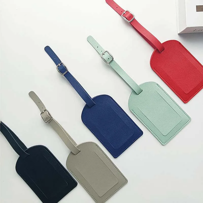 Étiquette de nom de bagage de voyage de valise en cuir d'unité centrale de faveur de mariage portatif étiquette de sac de bagage