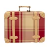 valise à main mignonne vintage de 14 pouces pour femmes, mini sac de voyage cosmétique avec organisateur de maquillage, bagage de cabine élégant