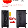 valise de grande capacité 26/40/50/60 pouces, porte bagages épais, chiffre, boîtier de chariot de grande taille, cadre en aluminium avec fermeture éclair