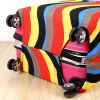 housse de valise à la mode, haute élasticité, géométrie, amour, en forme de cœur, housse anti poussière, valise de 18 à 32 pouces, accessoires essentiels