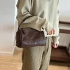 sac à main en cuir rétro simple pour femme, petite tête couche plante peau de vache, petite bandoulière initiée, designer de luxe