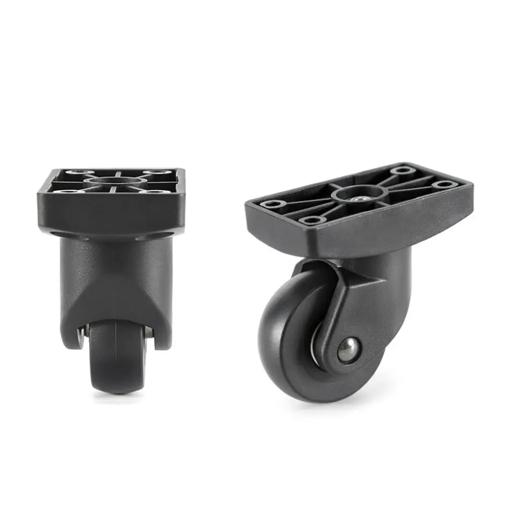 poulie de valise en plastique noir, roue universelle de remplacement, accessoire durable, 1 pièce