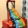 sangle de suspension fixe de qualité supérieure, solide, résistante à l'usure, corde élastique pour bagages, ceinture de liaison, valise à motif d'avion imprimé