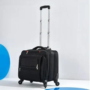 Valise à roulettes Oxford Business Trave pour hommes, taille de cabine, sacs à roulettes pour ordinateur portable, bagage à main, 18 pouces