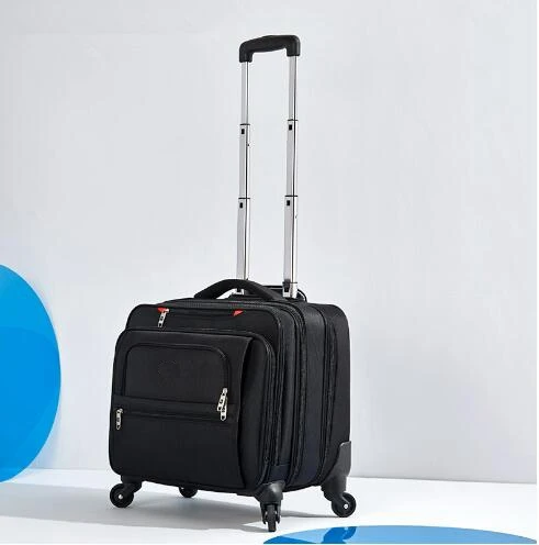 Valise à roulettes Oxford Business Trave pour hommes, taille de cabine, sacs à roulettes pour ordinateur portable, bagage à main, 18 pouces Valise à roulettes Oxford Business Trave pour hommes, taille de cabine, sacs à roulettes pour ordinateur portable, bagage à main, 18 pouces
