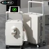 ko ku valise multifonctionnelle cadre en aluminium large chariot bagages 22 30 pouces valise de grande capacité 20 pouces carrer mot de passe boîte
