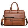 sac à main en cuir de marque de luxe pour homme, Étui bombe pour ordinateur portable, messager, initié, portefeuille d'affaires pour document a4