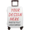 Juste de bagage élastique personnalisée, protecteur de valise de voyage personnalisé, ajouter votre photo, conception de texte, 18 « -32 »