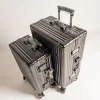 20/24 pouces grande capacité pc valise à roulettes tsa serrure à combinaison affaires cadre en métal valise de voyage sur roues sac de voyage