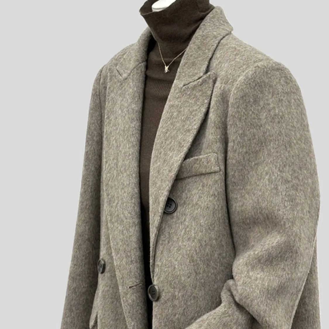 manteau de costume court en laine pour femme, grande taille, nouvelle mode automne hiver 2021, petite taille, élégant, nouvelle collection, boutonné, style décontracté