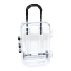 mini valise avec poignée, boîte de rangement transparente pour petits accessoires, articles décoratifs diy, ornements de table, boîte de rangement