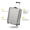 housse de valise pour bagages de 18 à 30 pouces, manchon de protection épais en pvc transparent approuvé par tsa, housse étanche pour bagages à roulettes