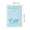 Étui de couverture de passeport d'avion pour femmes et hommes, étui de passeport de voyage, mignon portefeuille de passeport, porte monnaie pour fille