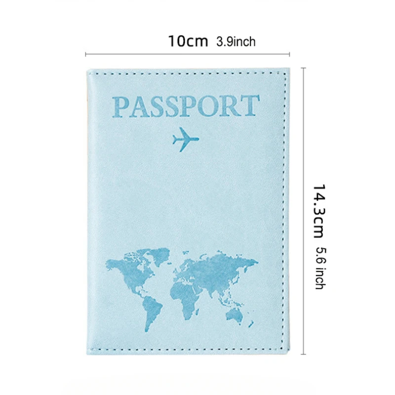 Étui de couverture de passeport d'avion pour femmes et hommes, étui de passeport de voyage, mignon portefeuille de passeport, porte monnaie pour fille