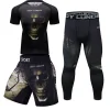 Ensemble T-shirt et pantalon de boxe pour homme, vêtement de sport, muay-thaï, rashguard, kickboxing, jiu jitsu herb j gi