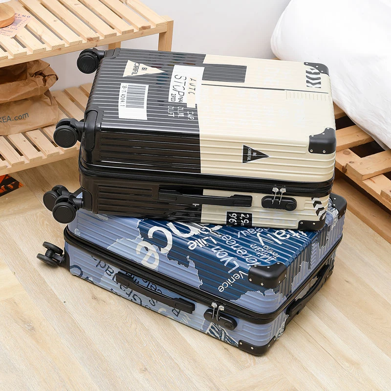 sac de voyage pour bagages, valise à bagages de 20/24 pouces, valise à serrure à combinaison