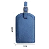 Étiquette de bagage en cuir pu pour avion, enregistrement de voyage, vacances, étiquette de valise d'avion, carte d'embarquement