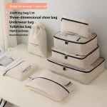 Sac de Cubes d’emballage à Compression de voyage étanche, résistant à l&rsquo;usure, gain de place, valise, organisateur de vêtements, Durable et épais