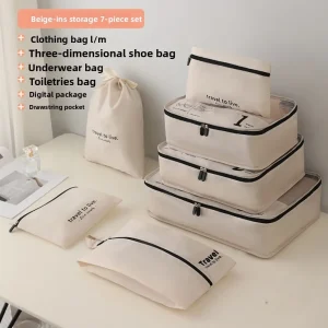 Sac de Cubes d’emballage à Compression de voyage étanche, résistant à l&rsquo;usure, gain de place, valise, organisateur de vêtements, Durable et épais