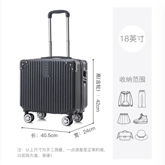 18 pouces bagages peut planter 2025 nouveau style mode valise valise boîtier de chariot