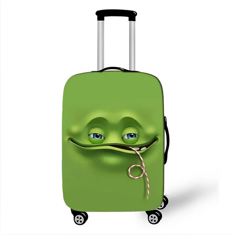 housse de protection élastique pour bagages, imprimé de dessin animé mignon, combinaison à fermeture éclair, sac de 18 à 32 pouces, housse de valise, housse de chariot, accessoires de voyage